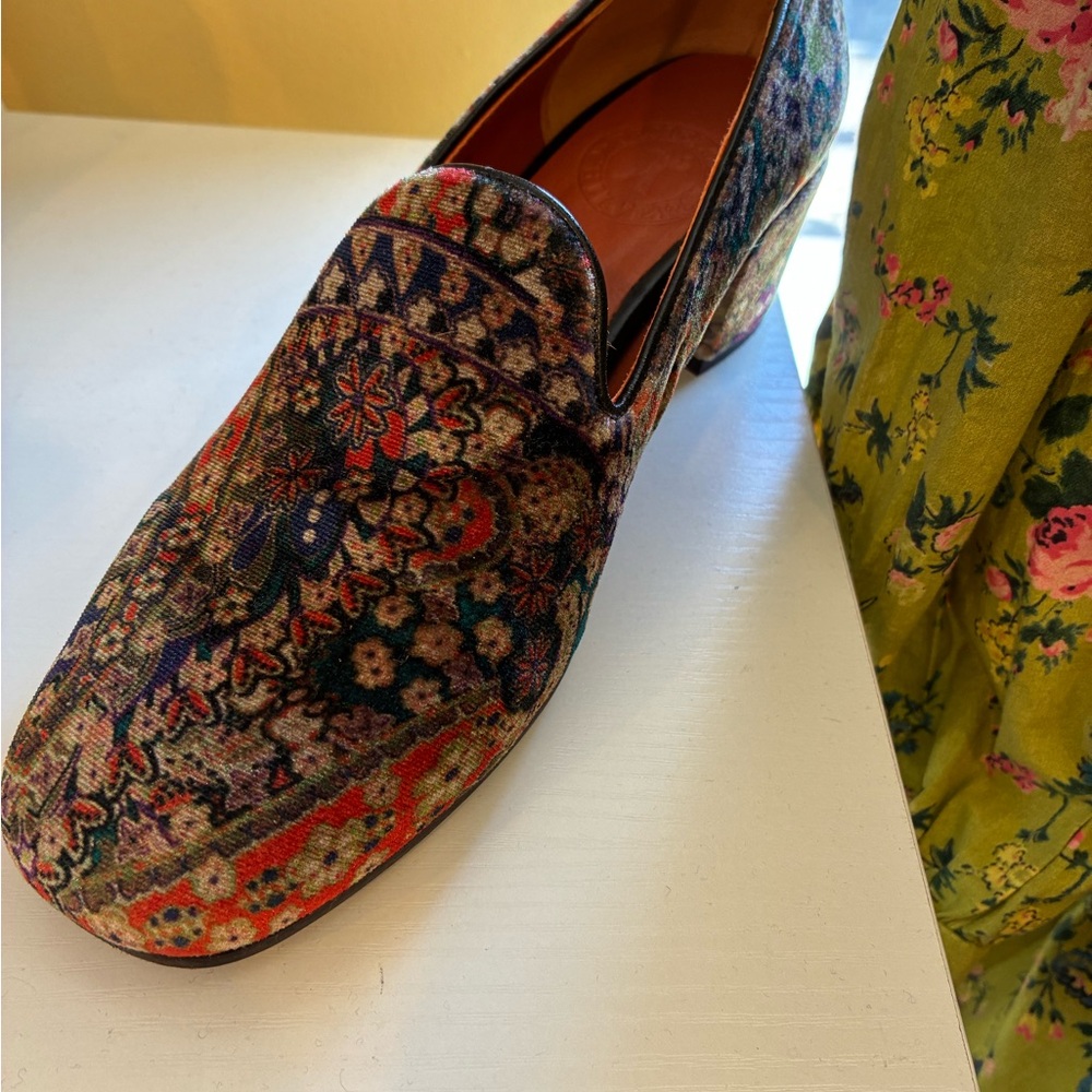 Penelope Chilvers Multicolor Floral Tapestry Loafers